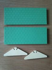 Bayko green roof set A (Meccano Bayko), part no. B142,B150