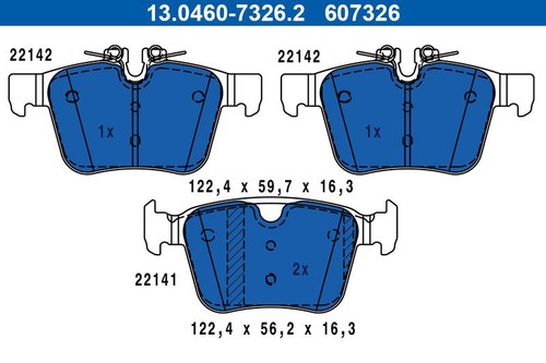 Brake pads ate 0460 - brake,