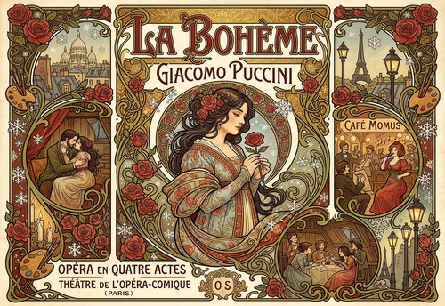 Classic opera poster - poster, a3