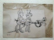 WALT DISNEY drawing and