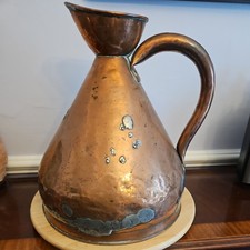 Antique Georgian 2 Gallon Copper Haystack Jug Pitcher