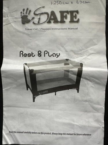Collapseable travel cot