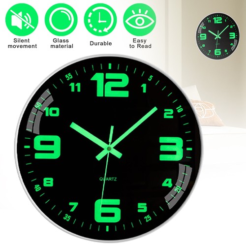 Wall clock silent non - 12",
