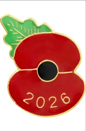 2026 poppy flower pin - 2026,