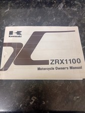 Kawasaki ZRX1100 Original Owners Manual C1 And D1 Model - Rare Original Print