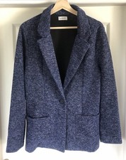 Damart blazer   Jacket Blue Boucle Pockets Button fastening Size 14 Excellent