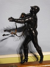 SPELTER JOCKEY METAL FIGURE