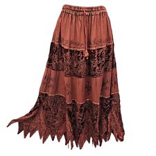 Velvet skirt Pixie Hem Copper