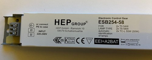 Hep group esb254 twin - hep, esb254-58