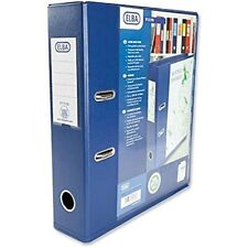 Elba Vision 70mm Lever Arch File A4 Blue PVC Cover 100082303 Pack of 4 Free Deli