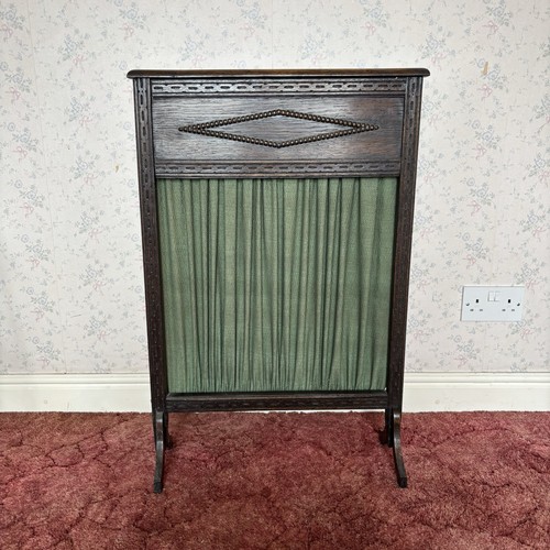 Antique victorian wooden fire - wooden,