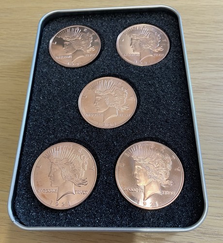 Copper bullion coins - oz,