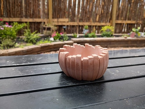 Handmade concrete planter pot