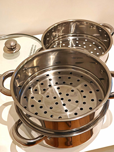 Tier stainless steel steamer - stainless,