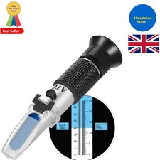 Professional Wine Refractometer: Handheld Brix & Alcohol Tester with ATC | Du...