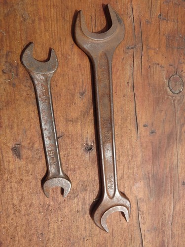Two vintage imperial - two, spanners