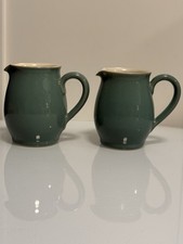 2 x DENBY MANOR GREEN MILK