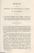 THE ACTION OF SULPHURIC ACID ON DIALLYL. AN ORIGINAL ARTICLE FROM THE MEMOIRS OF