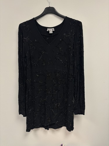 Ghost black long - v, neck