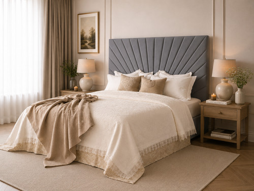 Velvet upholstered headboard - velvet,