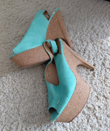Women turquoise suede - turquoise,