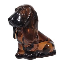 Vintage Avon Moonwind Cologne 37ml Basset Hound Glass Bottle Read Description 