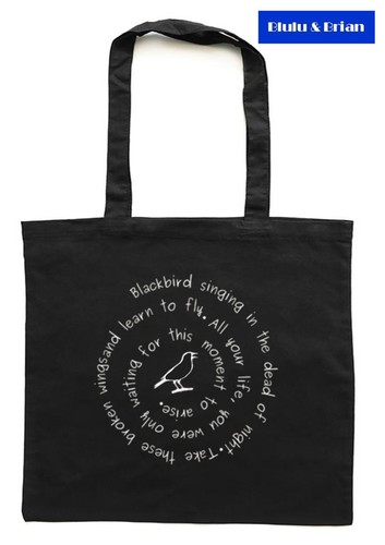 The beatles blackbird - tote, bag
