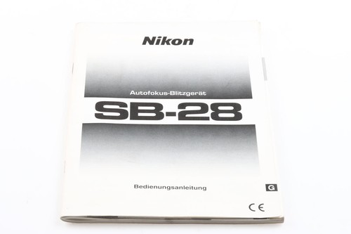 Nikon speedlight manual - speedlight, sb-28