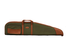 Maremmano Rifle Slip Canvas and Leather Green & Brown Gun Slip