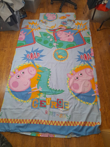 Peppa pig single - pig, bed