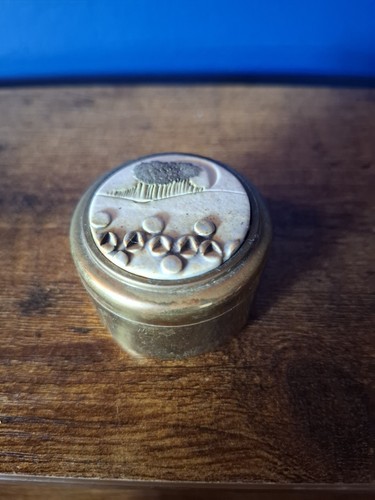 Vintage brass trinket - brass,