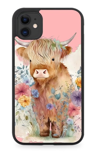 Highland cow rubber - phone, case