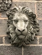 HUGE Life size Lions head wall