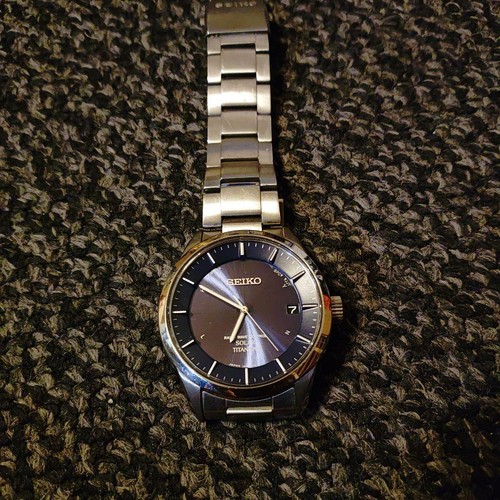 Seiko 7b24 blue - seiko, titanium