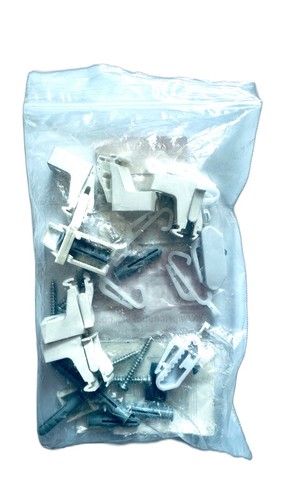 Assorted white curtain track - white,