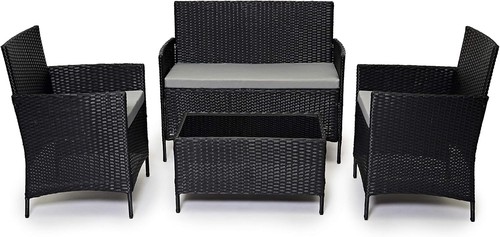 Evre black rattan - rattan, garden
