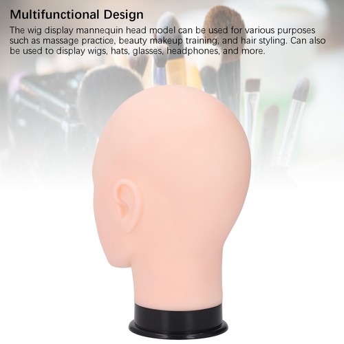 Male bald mannequin head pvc - male,