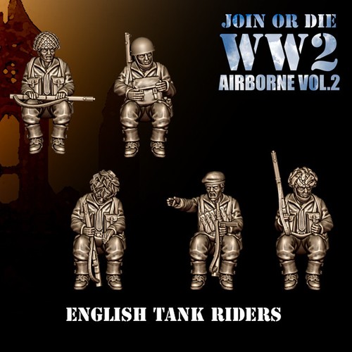 28mm ww2 brit para tank - tank, riders