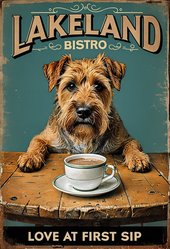 Lakeland bistro metal sign - bistro,