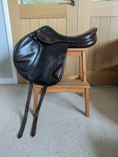 Equipe synergy monoflap jump saddle 17.5" brown - MW