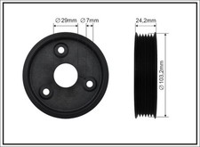 CAFFARO 500322 BELT PULLEY, POWER STEERING PUMP FOR NISSAN,RENAULT
