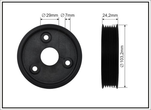 Caffaro 500322 belt pulley - 500322,