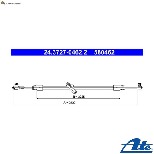 Cable parking brake - cable,