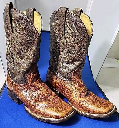 Roper leather embossed caiman - roper,