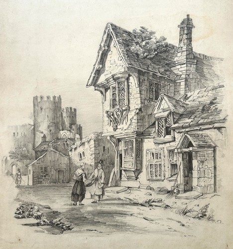 Antique 19th century - , pencil