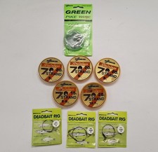 Drennan Pike Fishing Wire 7 Strand Predator Deadbait Rig 20lb 28lb Job Lot