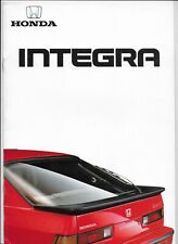 1988 Honda Integra car brochure: first-generation Integra LX & EX16 (UK market)