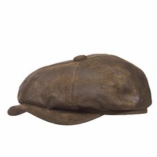 Stetson 150th Anniversary Leather 8/4 Cap - 2 Color Choices -199