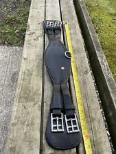 Prestige Black Leather Contoured Dressage Girth. 22”