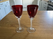 Pair Vintage/antique Ruby